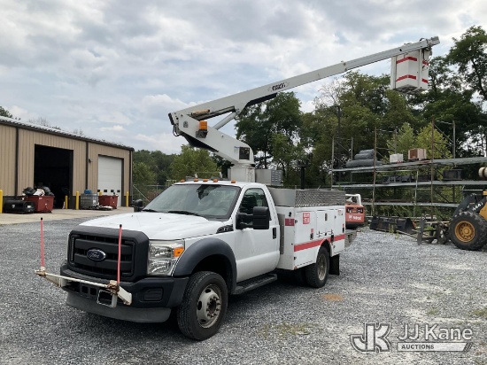 (Hagerstown, MD) Versalift TEL29N-03, Non-Insulated Bucket Truck mounted behind cab on 2013 Ford F-4