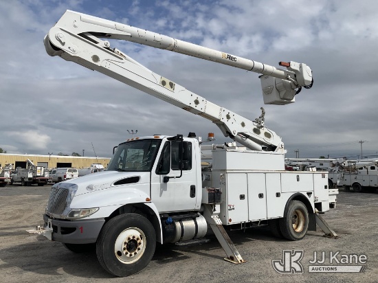 (Rome, NY) Altec AA55E-MH, Material Handling Bucket Truck rear mounted on 2016 International 4300 Ut