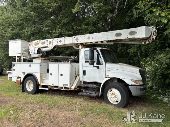 (South Windsor, CT) Altec AM55-MH, Over-Center Material Handling Bucket Truck rear mounted on 2013 I