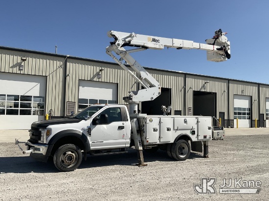 (Lancaster, OH) Altec AT41M, Articulating & Telescopic Material Handling Bucket Truck mounted behind