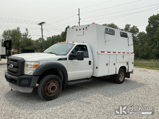 (Fort Wayne, IN) 2012 Ford F-450 SD Regular Cab DRW High Top Service Truck Runs & Moves) (Corrosion