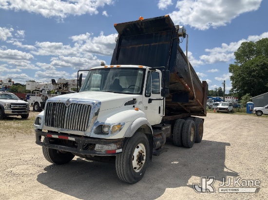 (Charlotte, MI) 2006 International 7500 T/A Dump Truck Runs, Moves & Dump Operates) (Dash Warning In
