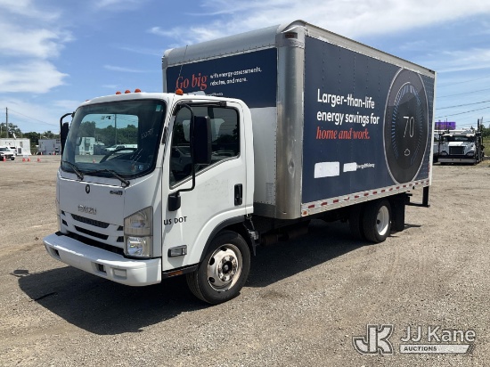 (Plymouth Meeting, PA) 2018 Isuzu NPR HD Van Body Truck Runs & Moves) (Dash Warning Indicators On