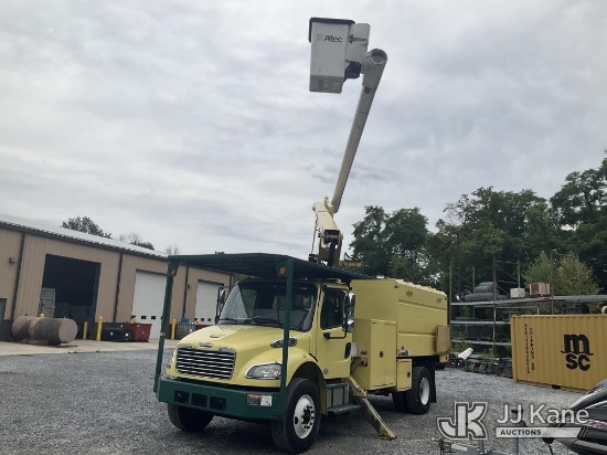 (Hagerstown, MD) Altec LR760, Over-Center Bucket Truck mounted behind cab on 2017 Freightliner M2 10