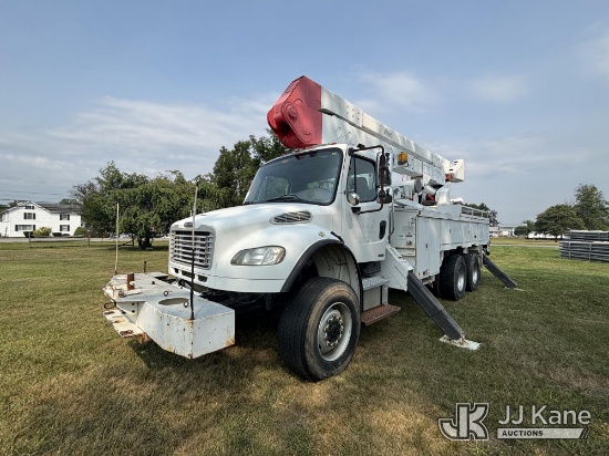 (Hagerstown, MD) Altec A55E-OC-E68, Material Handling Elevator Bucket Truck rear mounted on 2009 Fre