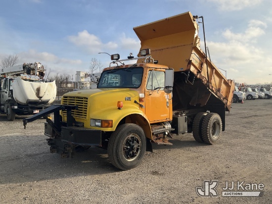 (Plymouth Meeting, PA) 1999 International 4900 Dump Truck Runs, Moves & Dump Operates, Major Rust Da