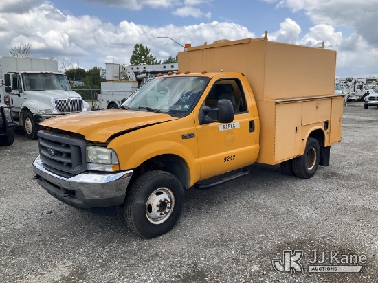 (Plymouth Meeting, PA) 2004 Ford F350 Enclosed Service Truck Runs & Moves) (Corrosion, Will Not Stay