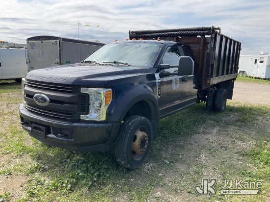 (Charlotte, MI) 2017 Ford F450 Extended-Cab Dump Truck Not Running, Condition Unknown) (Dump Conditi