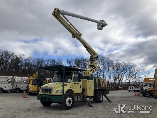 (Shrewsbury, MA) Altec LR760-E70RM, Over-Center Elevator Bucket Truck rear mounted on 2016 Freightli