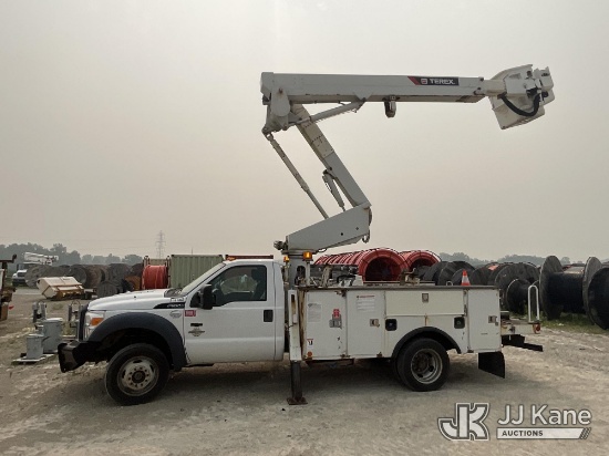 (Pataskala, OH) HiRanger LTM40, Articulating & Telescopic Bucket Truck mounted behind cab on 2016 Fo