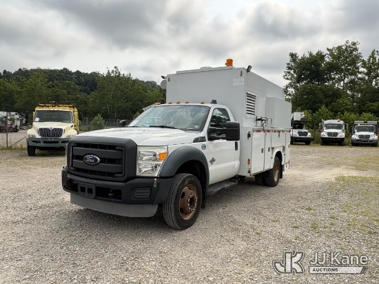 (Smock, PA) 2013 Ford F-550 Regular Cab DRW Service Truck Runs, Moves & PTO Operates) (Seller States