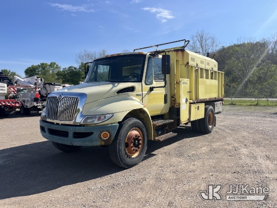 (Smock, PA) 2008 International 4300 Chipper Dump Truck Runs & Moves) (PTO Not Engaging, Operational