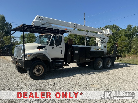 (Fort Wayne, IN) Hi-Ranger HRX-60-75, Material Handling Elevator Bucket Truck rear mounted on 2008 I