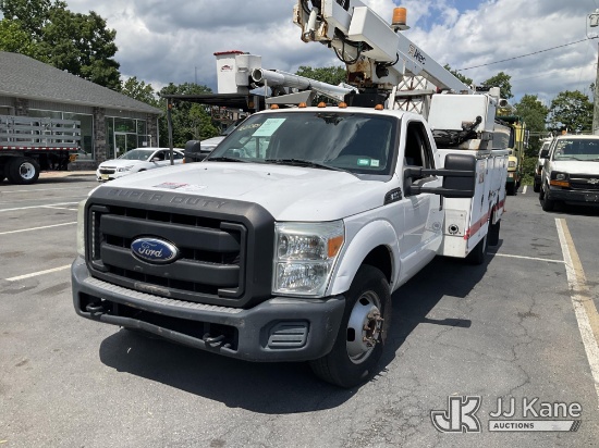 (Branchville, NJ) Altec AT200A, Telescopic Non-Insulated Bucket Truck mounted behind cab on 2012 For