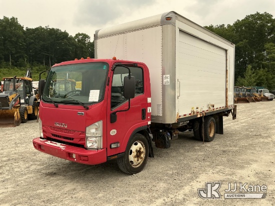 (Shrewsbury, MA) 2018 Isuzu NQR Van Body Truck Runs & Moves) (Dash Warning Indicators On