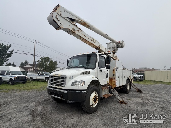 (Plains, PA) Altec AN55E-OC, Material Handling Bucket Truck rear mounted on 2019 Freightliner M2 Uti