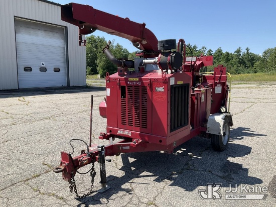 (Wells, ME) 2016 Bandit Industries 1590 Chipper (15in Drum), trailer mtd Non-Titled) (Runs, Needs Ba