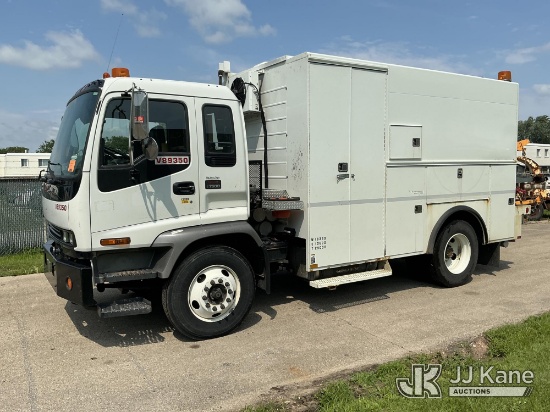 (Neenah, WI) 2009 GMC F7B042 Air Compressor/Enclosed Utility Truck Runs & Moves)(Dash Indicators On)