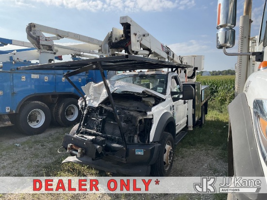 (Charlotte, MI) Terex LT40, Articulating & Telescopic Bucket Truck mounted behind cab on 2019 Ford F