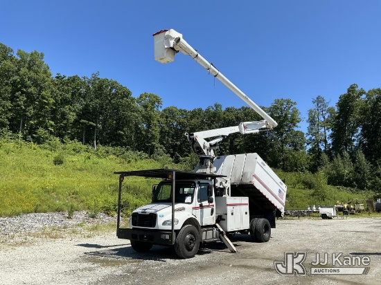 (Shrewsbury, MA) Altec LR760-E70, Over-Center Elevator Bucket Truck mounted behind cab on 2015 Freig