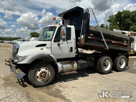 (South Beloit, IL) 2006 International 7400 T/A Dump Truck Runs, Moves & Dump Operates)(Dash Warning