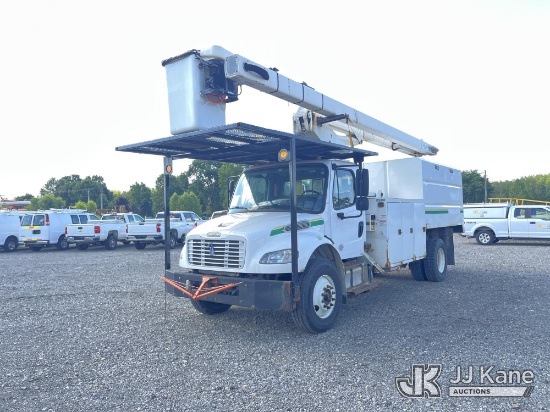 (Louisville, OH) Terex XT60/70, Over-Center Bucket Truck mounted behind cab on 2017 Freightliner M2