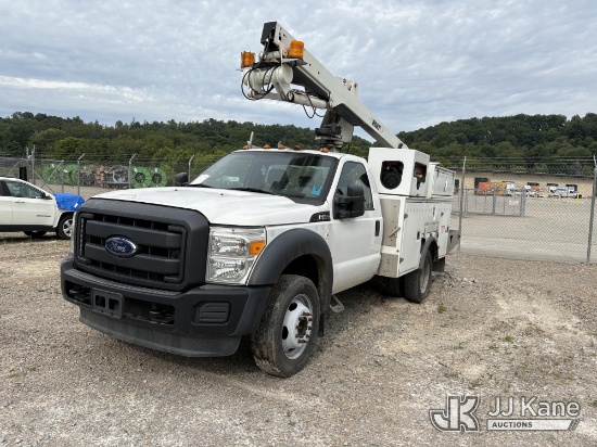 (Smock, PA) Versalift SST36NE-01, Telescopic Bucket Truck mounted behind cab on 2012 Ford F-450 SD R