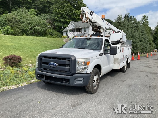 (Branchville, NJ) Altec AT200A, Telescopic Non-Insulated Bucket Truck mounted behind cab on 2012 For