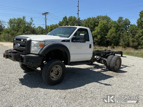 (Fort Wayne, IN) 2012 Ford F-550 Cab & Chassis Runs & Moves)( Won't Stay Running Without Jump Pack