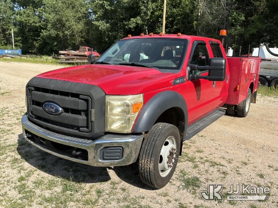 (Sparta, MI) 2015 Ford F-450 SD Crew-Cab Service Truck Runs & Moves