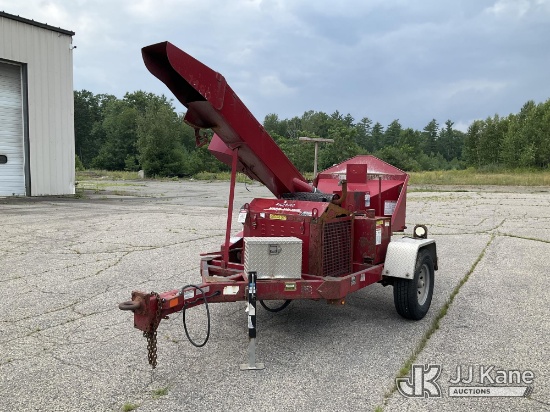 (Wells, ME) 2019 Bandit 1690 Portable Chipper (12in Drum), Trailer Mounted No Title) (Runs) (Red Tag