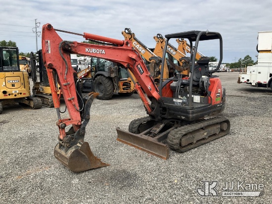 (Plymouth Meeting, PA) 2019 Kubota KX71-3 Mini Hydraulic Excavator Runs & Moves) (Safety Handle Does