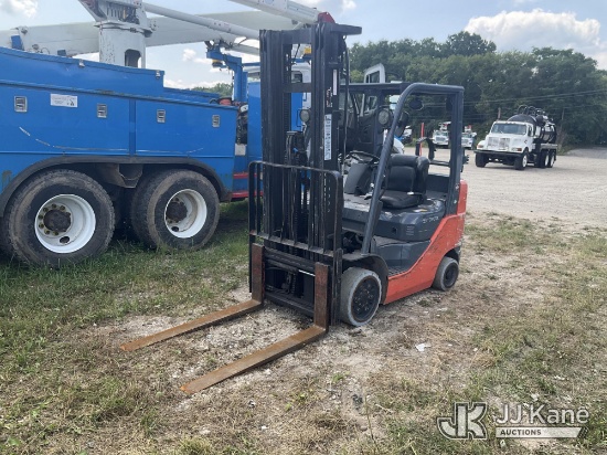 (Charlotte, MI) 2020 Toyota 8FGCU25 Solid Tired Forklift Not Running, Condition Unknown) (Buyer or T