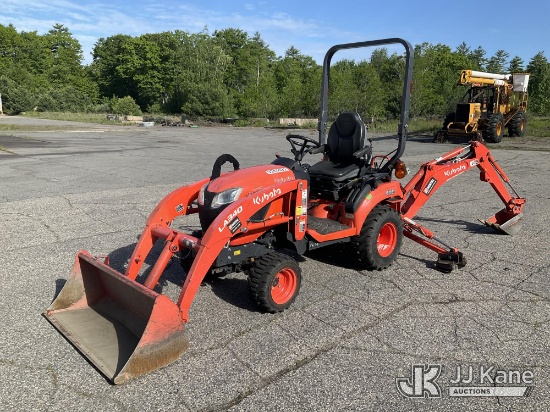 (Wells, ME) 2023 Kubota BX23 4x4 Mini Tractor Loader Backhoe Runs & Moves) (Bucket Cracked On The Bo