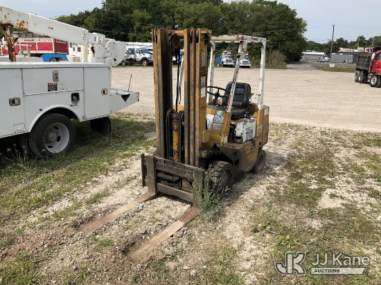 (Charlotte, MI) 2005 Toyo Umpanki FCG20N6 Rubber Tired Forklift Not Running, Condition Unknown, BUYE
