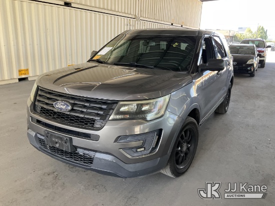 (Jurupa Valley, CA) 2016 Ford Explorer Police 4-Door Sport Utility Vehicle Runs & Moves, Open Manufa