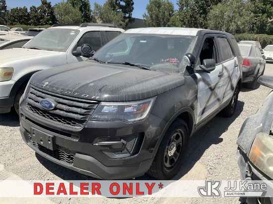 (Jurupa Valley, CA) 2019 Ford Explorer Police 4-Door Sport Utility Vehicle Not Running, Transmission