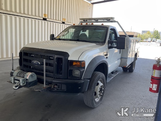 (Jurupa Valley, CA) 2008 Ford F-550 Service Truck Runs & Moves) (Liftgate Operates