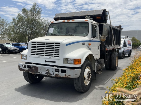 (Jurupa Valley, CA) 1999 International 4700 Dump Truck Runs & Moves) (Dump Operates