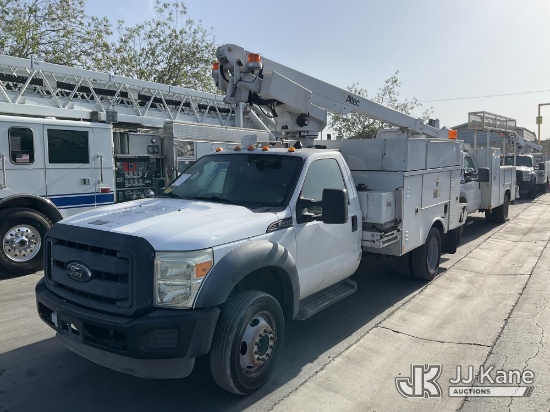 (Jurupa Valley, CA) Altec AT200A, Telescopic Non-Insulated Bucket Truck mounted behind cab on 2012 F