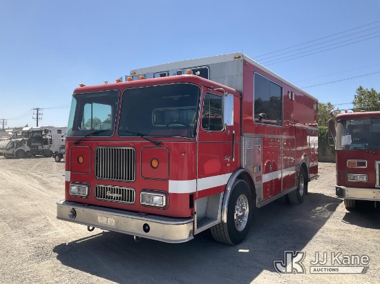 (Jurupa Valley, CA) 1992 SAULSBURY TC-00-CH Ambulance/Rescue Vehicle Runs & Moves