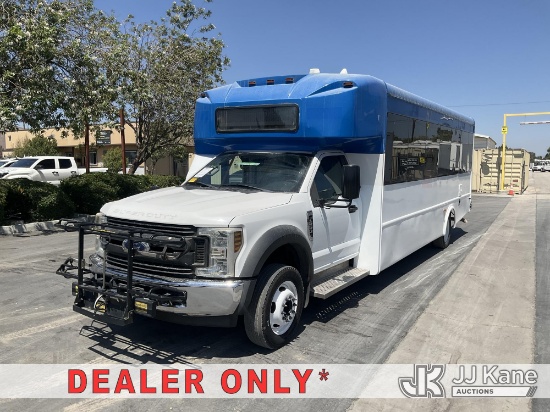 (Jurupa Valley, CA) 2019 Ford F-550 DRW Passenger Bus Runs & Moves( Dash Indicator-Engine Light On,C