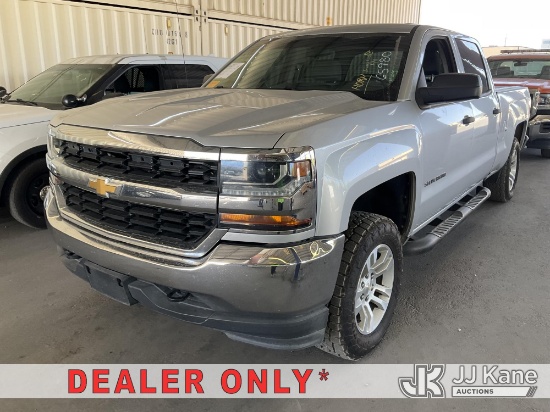 (Jurupa Valley, CA) 2018 Chevrolet Silverado 1500 Crew-Cab Pickup Truck Runs & Moves) (Dash Warning