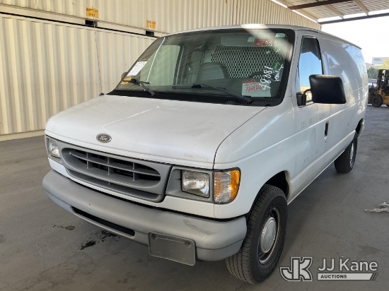 (Jurupa Valley, CA) 1999 Ford Econoline E-150 Cargo Van Runs & Moves) (Open Manufacturer Recall Numb