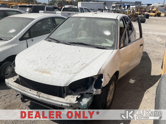 (Jurupa Valley, CA) 2005 Honda Civic Hybrid CVT 4-Door Hybrid Sedan Not Running, No Key, Missing Maj