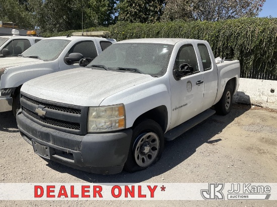 (Jurupa Valley, CA) 2008 Chevrolet Silverado 1500 Pickup Truck Not Running, Major Component Issues-I