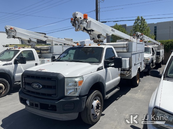 (Jurupa Valley, CA) Altec AT200A, Telescopic Non-Insulated Bucket Truck mounted behind cab on 2012 F