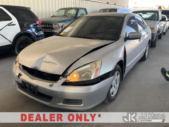 (Jurupa Valley, CA) 2007 Honda Accord 4-Door Sedan Runs & Moves) (Dash Warning Indicators On, Struct