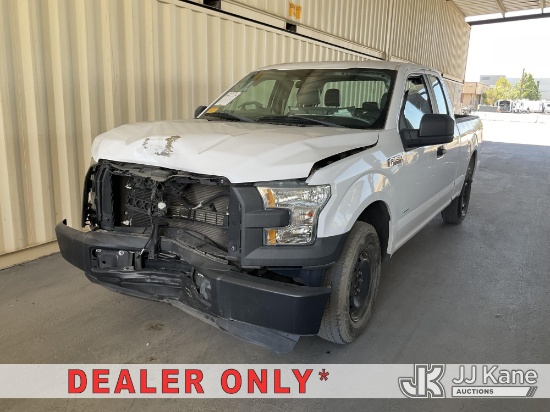 (Jurupa Valley, CA) 2015 Ford F-150 Extended-Cab Pickup Truck Runs & Moves, Collision Issue, Hood Do