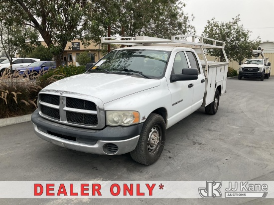 (Jurupa Valley, CA) 2005 Dodge Ram 2500 Quad Cab Crew-Cab Pickup Truck Runs & Moves, ABS Light On, M